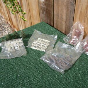 Brand New Vintage Bachmann HO Scale Train Trestle Signs Telephone Pole Tree Lot